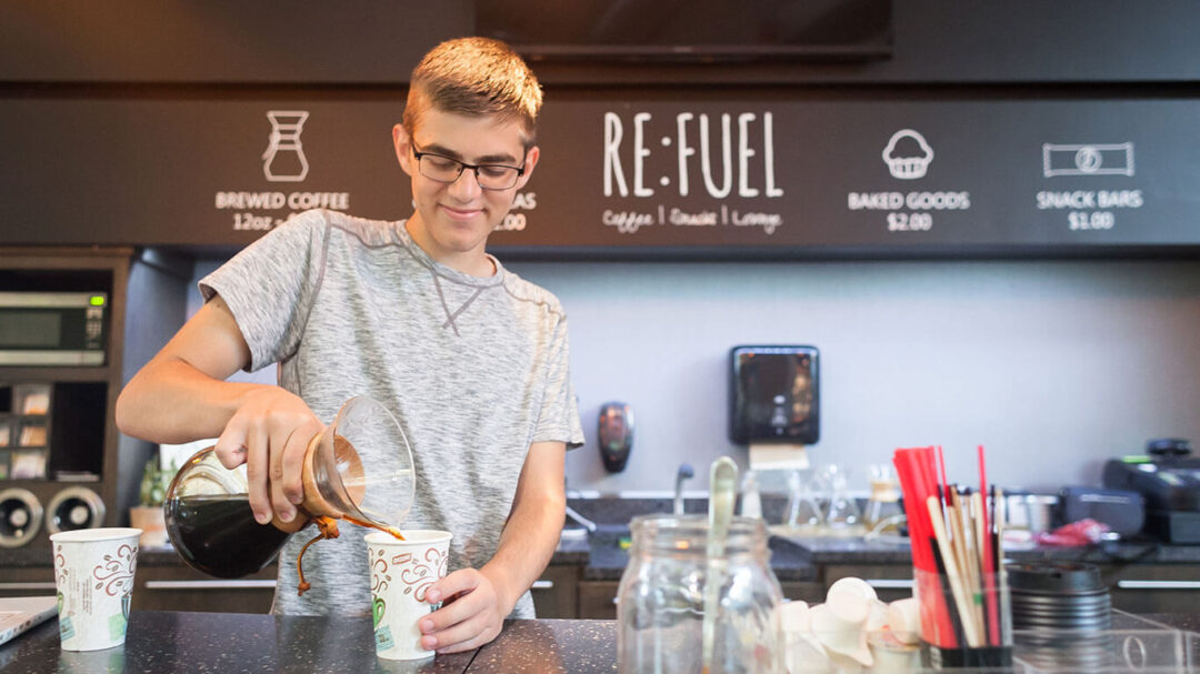 Students at Zeeland charter school open coffee shop